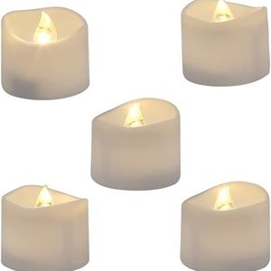 Flameless LED Tea Lights with Warm White Light